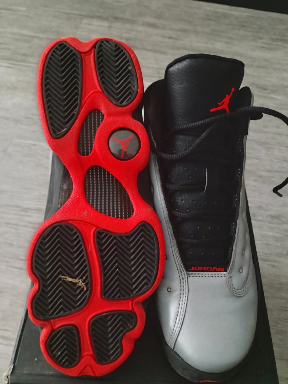 Jordan Kids Basketball Sneakers - Black, Red & Gray